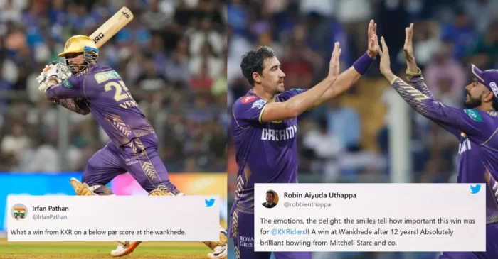 Twitter reactions: Venkatesh Iyer, Mitchell Starc lead KKR to a dazzling win over MI in Wankhede | IPL 2024