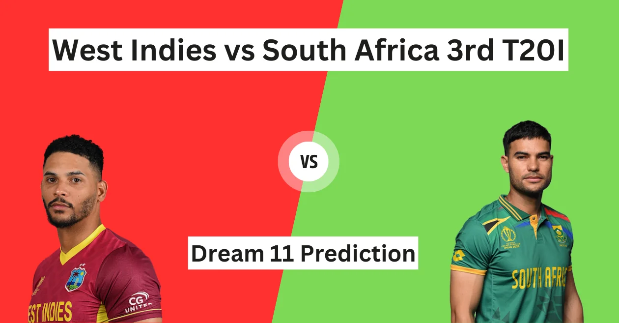 <div>WI vs SA, 3rd T20I: Match Prediction, Dream11 Team, Fantasy Tips & Pitch Report | West Indies vs South Africa 2024</div>