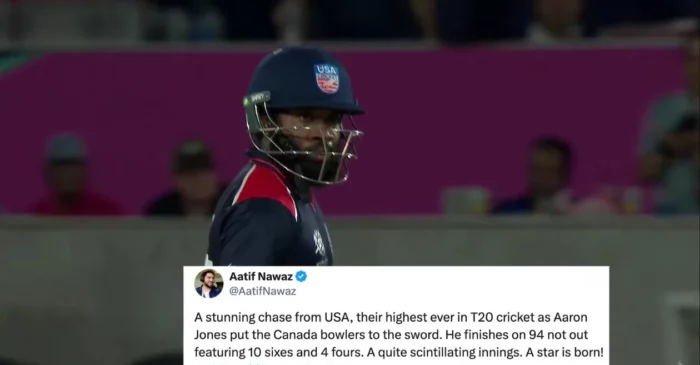 T20 World Cup 2024: Twitter goes wild as Aaron Jones blitz power USA to a record win over Canada