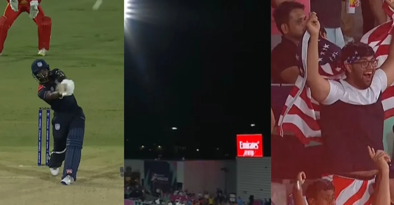 WATCH: Aaron Jones smacks a 103-meter six off Dillon Heyliger in USA vs Canada T20 World Cup 2024 game