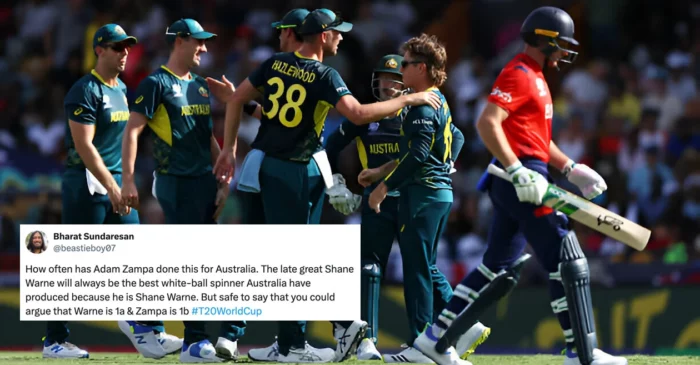 Twitter reactions: Adam Zampa spins Australia to dominant win over England in T20 World Cup 2024