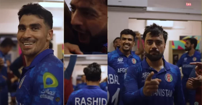 WATCH: Afghanistan players joyfully celebrate their victory against Australia in the dressing room