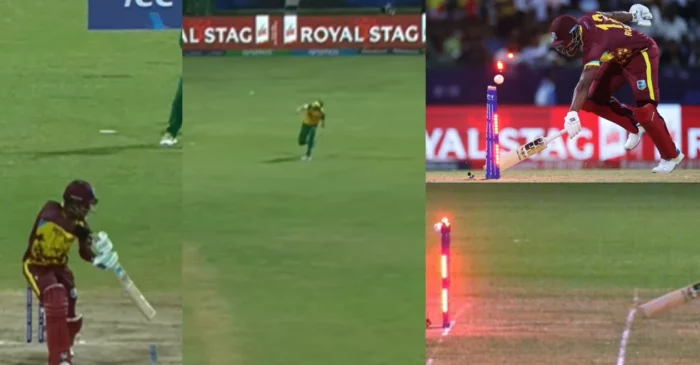 WATCH: Anrich Nortje hits the bullseye to run out Andre Russell in WI vs SA game | T20 World Cup 2024