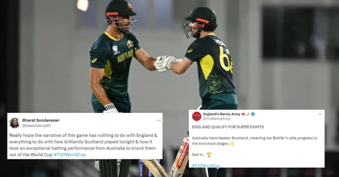 T20 World Cup: Netizens react as Australia’s last-over victory over Scotland sends England to Super Eight