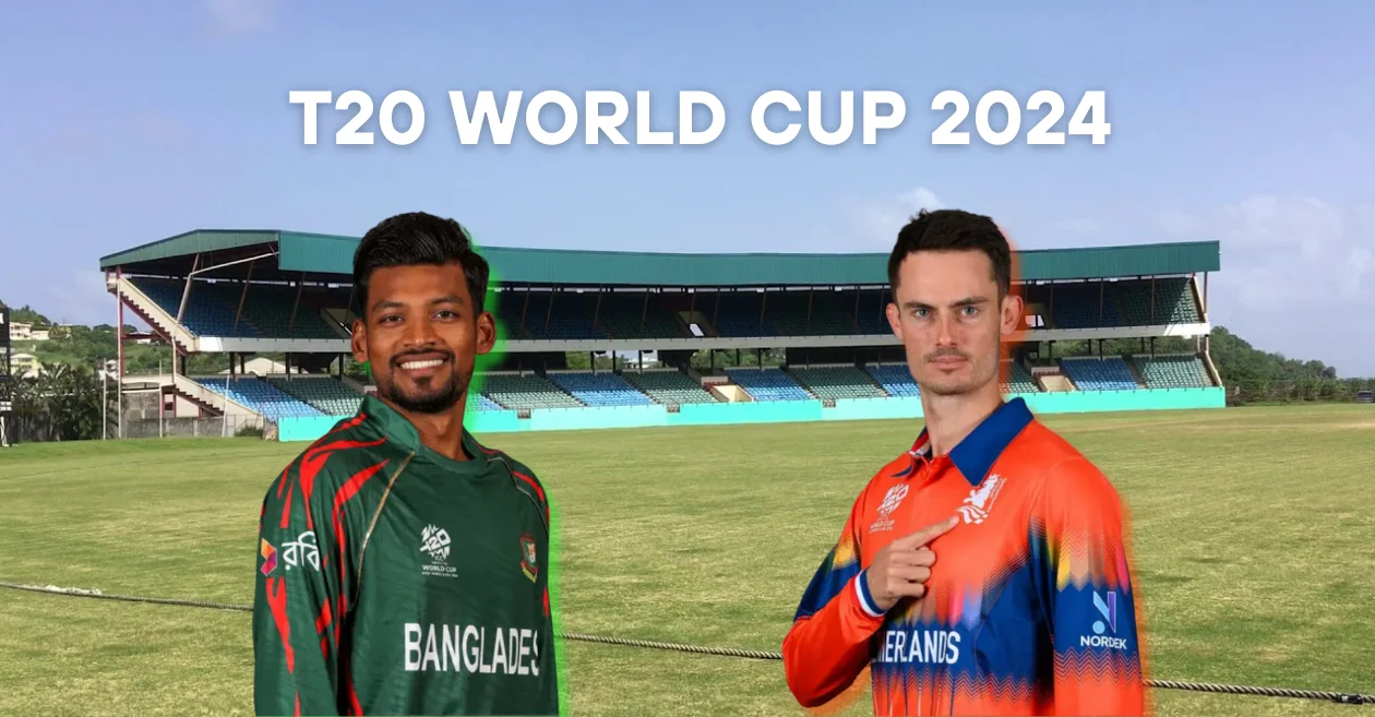 <div>BAN vs NED, T20 World Cup 2024: Arnos Vale Ground Pitch Report, Kingstown Weather Forecast, T20I Stats & Records | Bangladesh vs Netherlands</div>