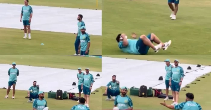 WATCH: Pakistan skipper Babar Azam mocks teammate Azam Khan’s physique during a training session