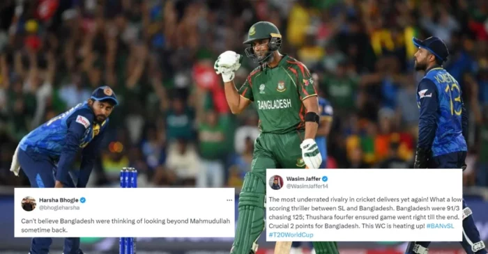 Twitter erupts as Bangladesh registers a nail-biting win over Sri Lanka in T20 World Cup 2024
