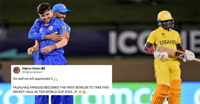 Twitter reactions: Gurbaz, Zadran’s opening stand and Farooqi’s fifer propel Afghanistan to a record-breaking win over T20 World Cup debutants Uganda