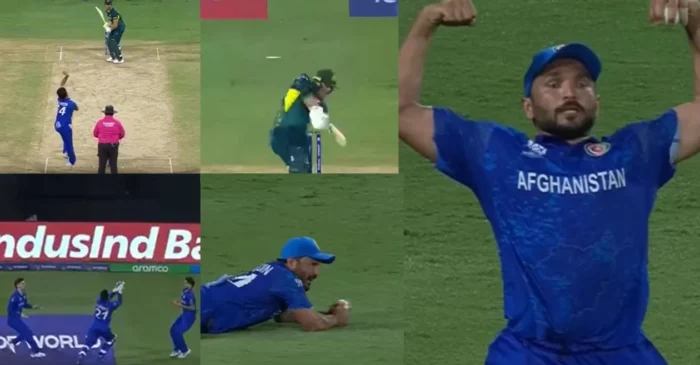 WATCH: Gulbadin Naib flexes his muscles after dismissing Marcus Stoinis and grabbing Ashton Agar’s crucial catch in AFG vs AUS game | T20 World Cup 2024