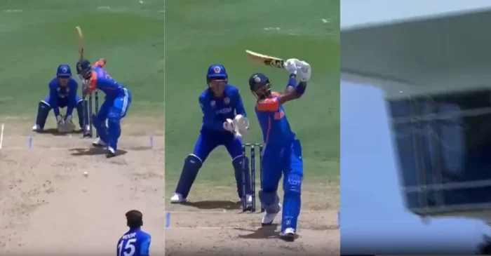 WATCH: Hardik Pandya smacks a massive six during AFG vs IND game at T20 World Cup 2024