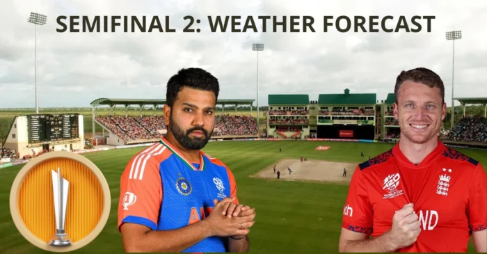 IND vs ENG, T20 World Cup 2024 Semi-final 2: Guyana Weather Forecast, Providence Stadium T20I Stats & Records | India vs England