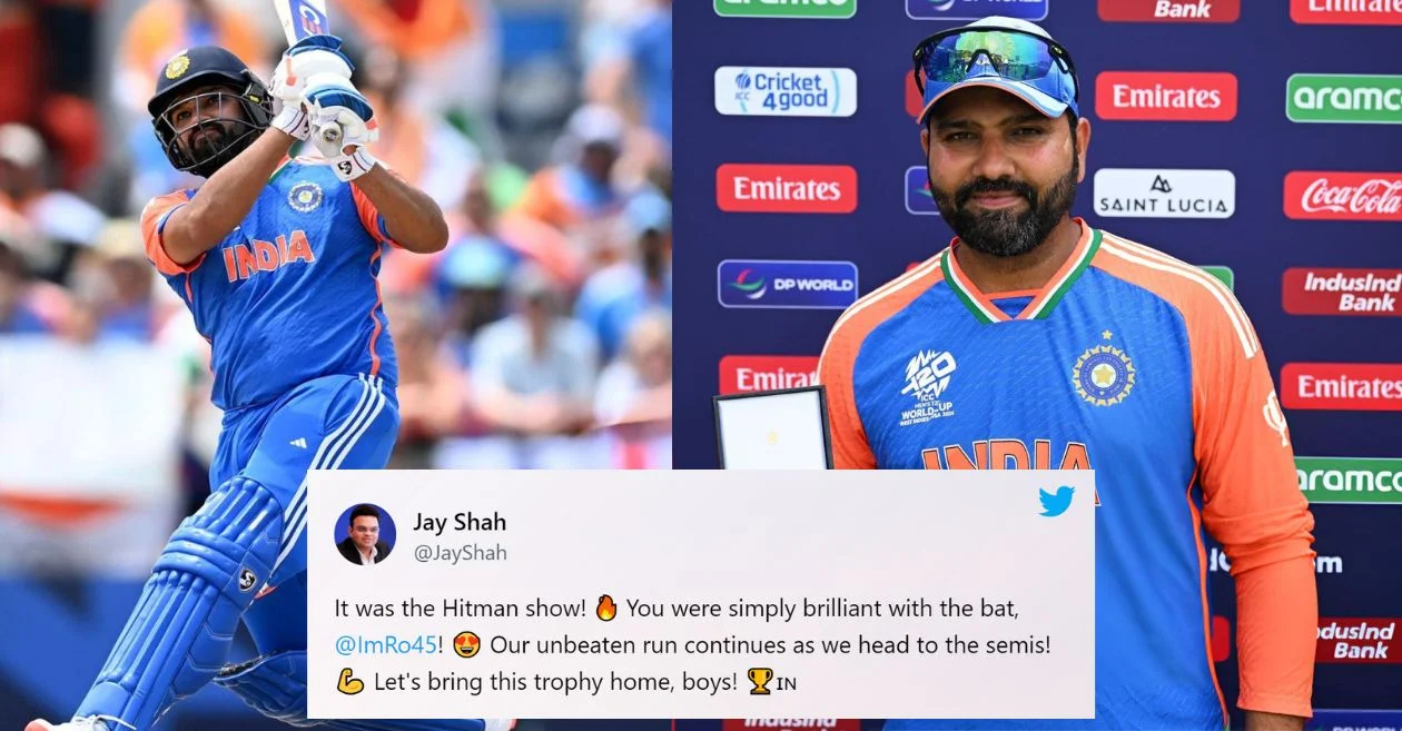 Netizens react as Rohit Sharma’s batting brilliance helps India beat Australia and secure semifinal berth in T20 World Cup 2024