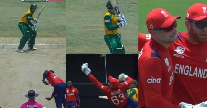 WATCH: Jos Buttler takes a jaw-dropping catch to dismiss Quinton de Kock in ENG vs SA game | T20 World Cup 2024