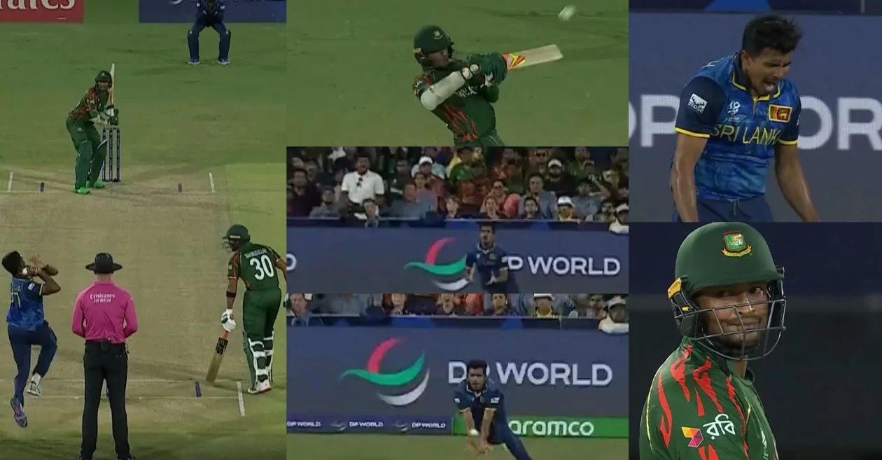 WATCH: Maheesh Theekshana takes an absolute blinder to dismiss Shakib Al Hasan in SL vs BAN game | T20 World Cup 2024