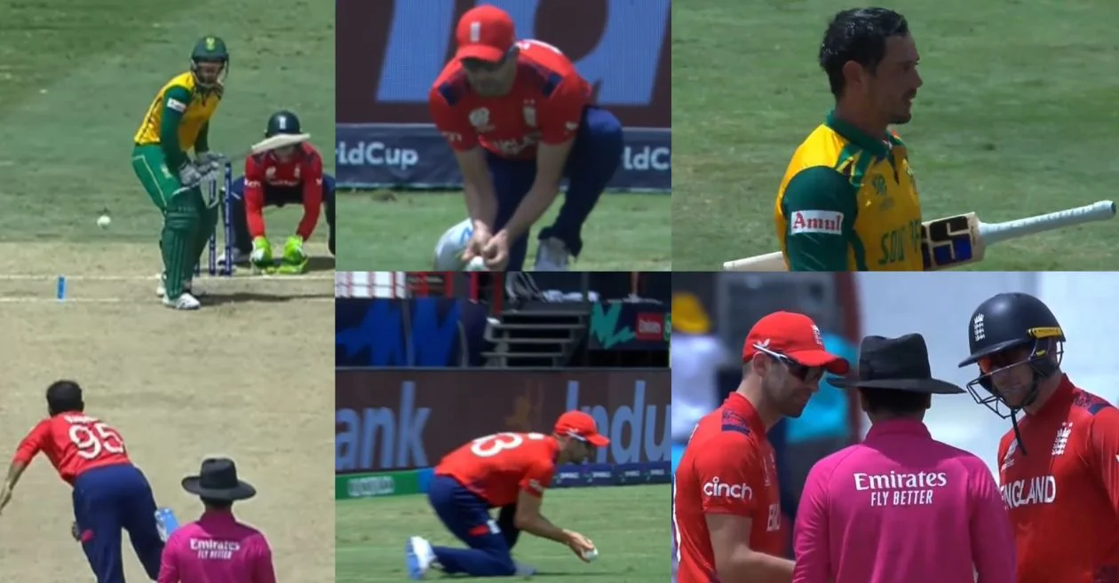 WATCH: Mark Wood, Jos Buttler confront umpire passionately after DRS decision saves Quinton de Kock in ENG vs SA game | T20 World Cup 2024