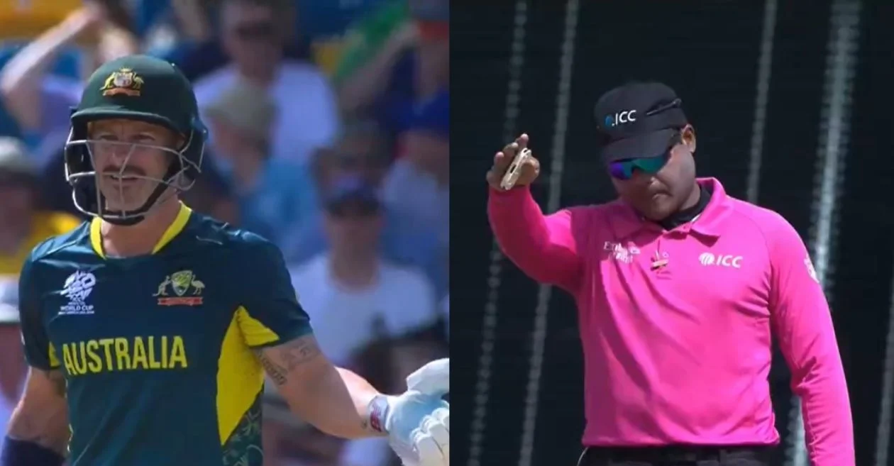 WATCH: Umpire Nitin Menon warns off Matthew Wade amidst a heated exchange during AUS vs ENG game at T20 World Cup 2024