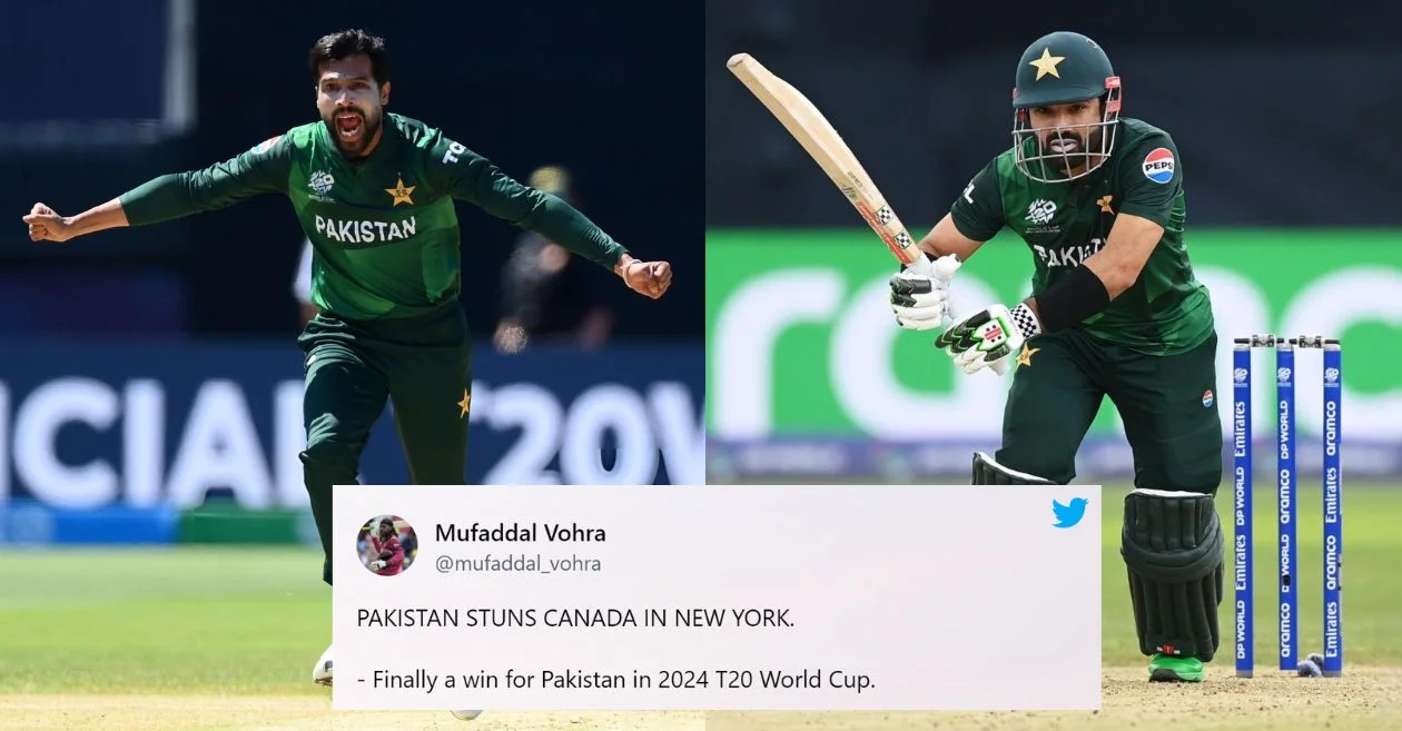 Twitter reactions: Mohammad Amir, Mohammad Rizwan steer Pakistan to comfortable win over Canada in T20 World Cup 2024