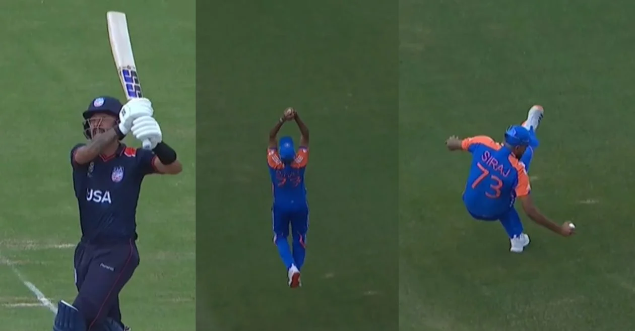WATCH: Mohammad Siraj pulls off a blinder to dismiss Nitish Kumar in USA vs IND game | T20 World Cup 2024