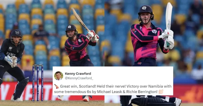 Twitter reaction: Richie Berrington, Michael Leask steer Scotland to historic victory over Namibia | T20 World Cup 2024