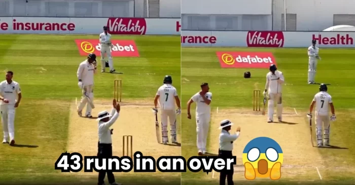 WATCH: England pacer Ollie Robinson concedes 43 runs in one over