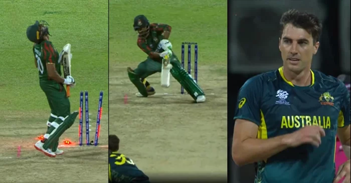 WATCH: Australia pacer Pat Cummins picks up a hat-trick against Bangladesh | T20 World Cup 2024