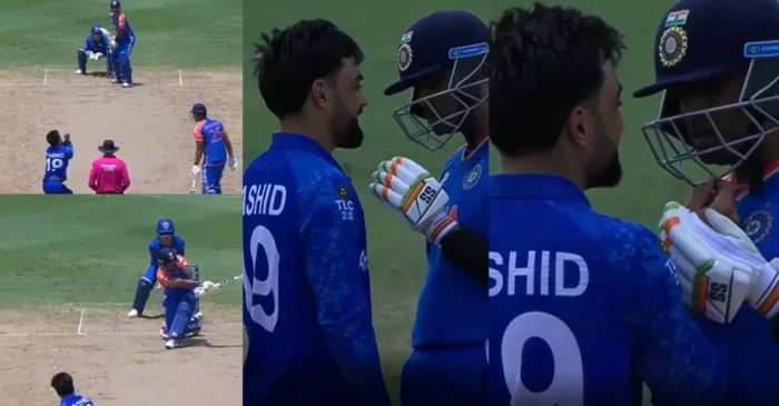 T20 World Cup 2024 [WATCH]: Suryakumar Yadav, Rashid Khan engage in an animated discussion during AFG vs IND game