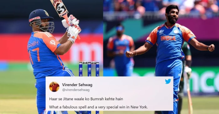 Twitter goes wild as Rishabh Pant, Jasprit Bumrah lead India to a nail-biting win over Pakistan in T20 World Cup 2024