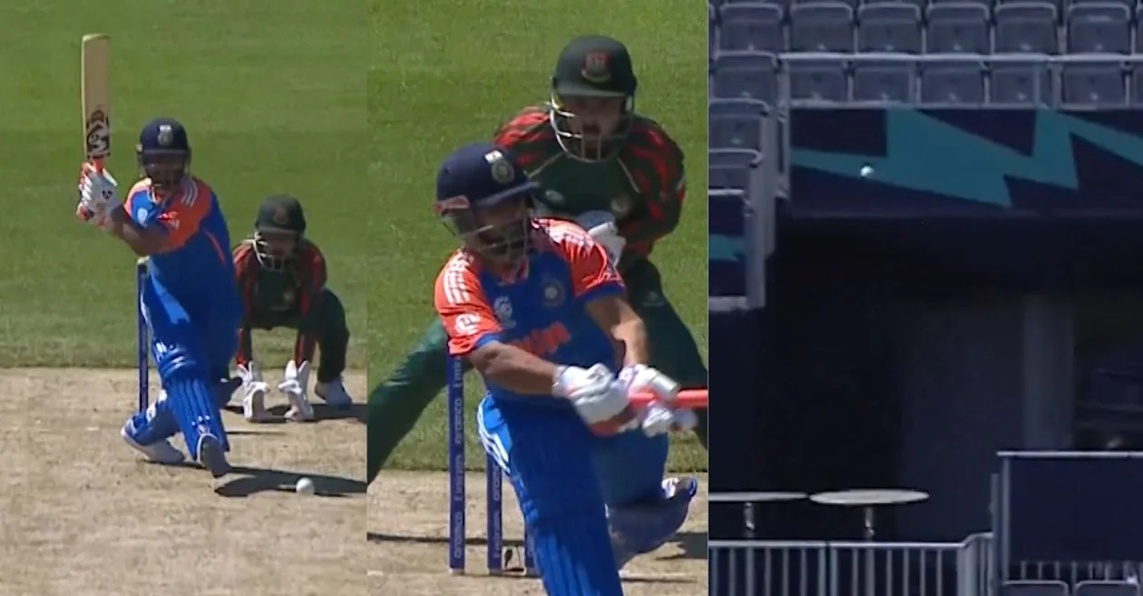 WATCH: Rishabh Pant hits an eye-catching reverse-sweep six off Shakib Al Hasan | T20 World Cup 2024 warm-up match