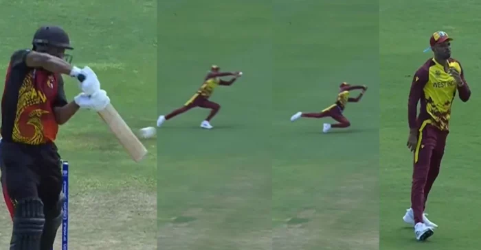 WATCH: Roston Chase plucks a blinder to dismiss Assad Vala in WI vs PNG T20 World Cup 2024 game