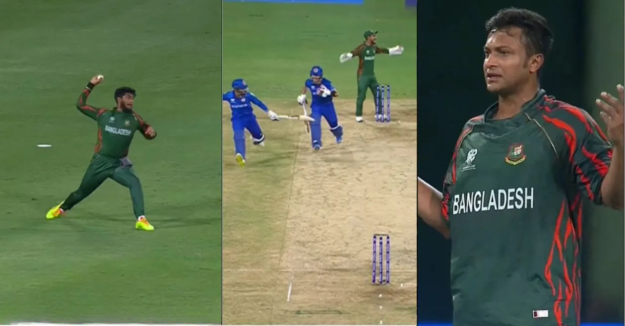 T20 World Cup 2024 [WATCH]: Bangladesh misses an easy run-out after Rahmanullah Gurbaz and Azmatullah Omarzai’s terrible mix-up