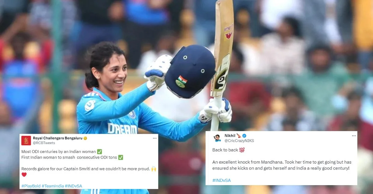 IND-W vs SA-W: Fans erupt as Smriti Mandhana hammers her second consecutive century; equals Mithali Raj’s long-standing record