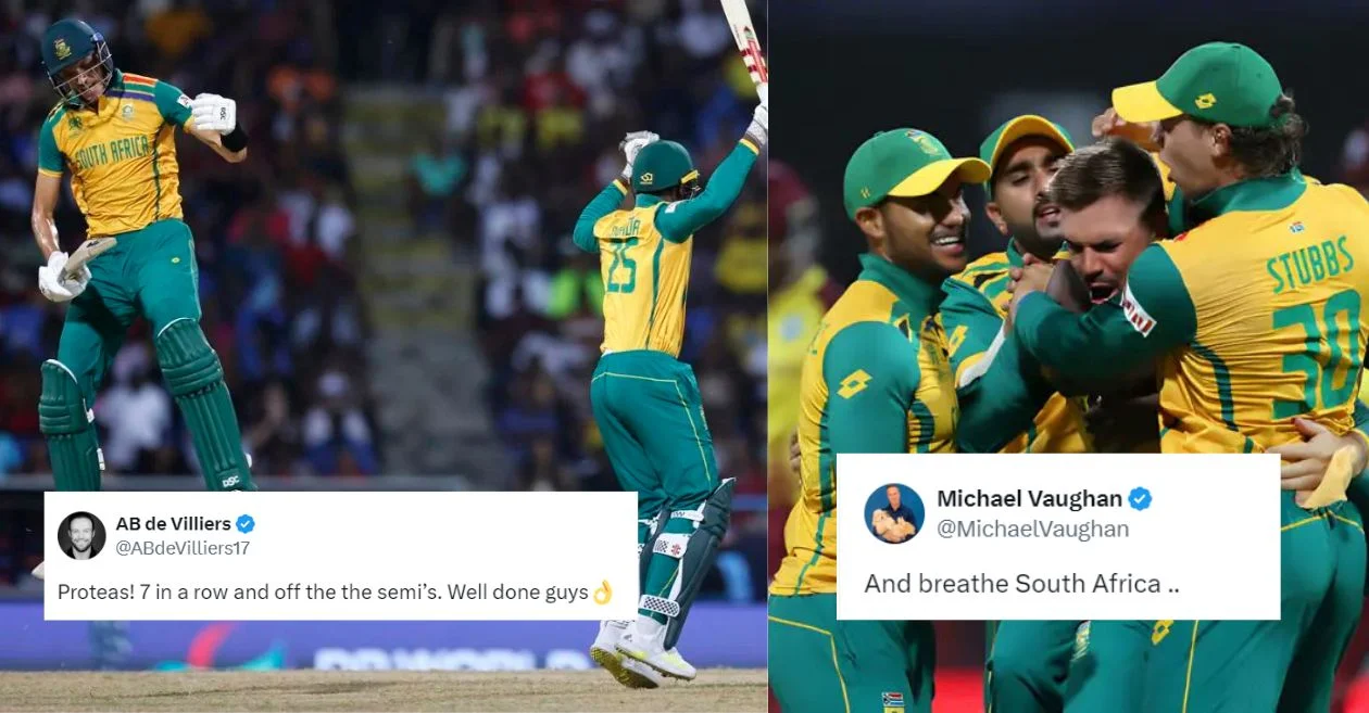 Netizens erupt as South Africa knocks West Indies out to reach the