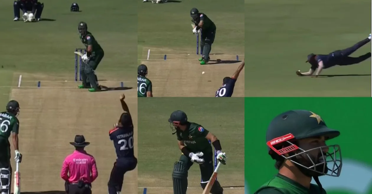 T20 WC 2024 [WATCH]: Steven Taylor takes a one-handed screamer to dismiss Mohammad Rizwan in USA vs PAK game