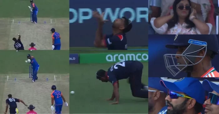 T20 World Cup 2024 [WATCH]: Suryakumar Yadav’s wife and Rohit Sharma display different emotions after the batter narrowly avoids dismissal in IND vs USA game