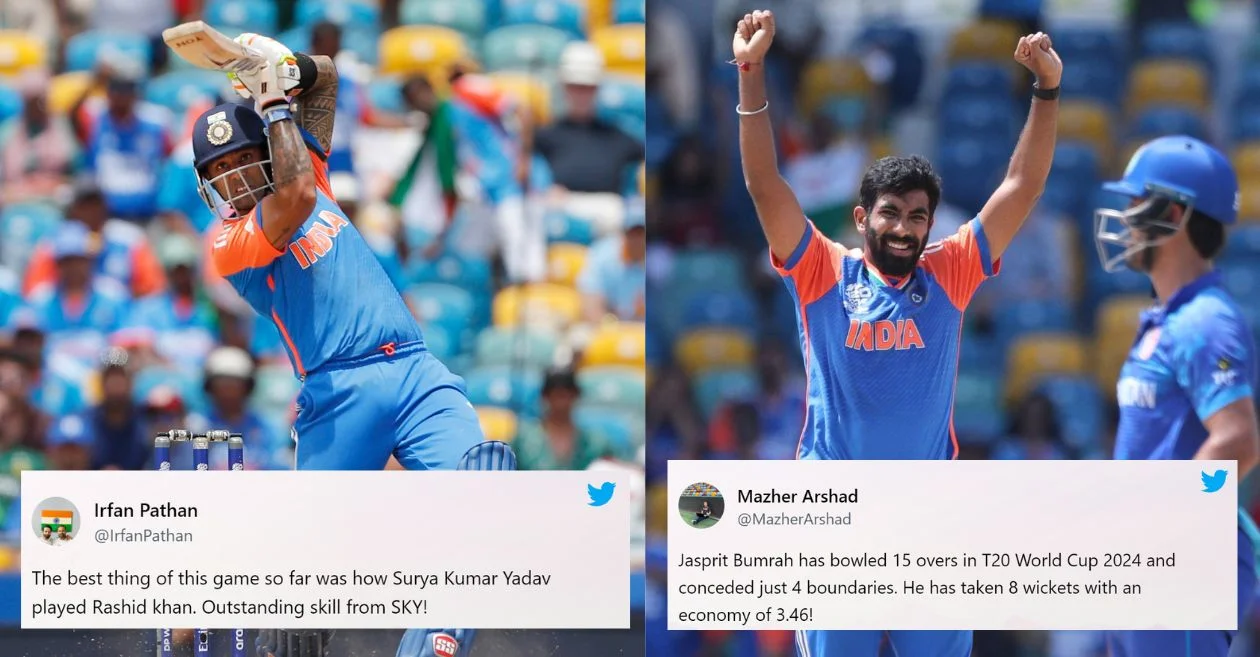 BCCI, Irfan Pathan and others react as Suryakumar Yadav, Jasprit Bumrah steer India to easy win over Afghanistan in T20 World Cup 2024