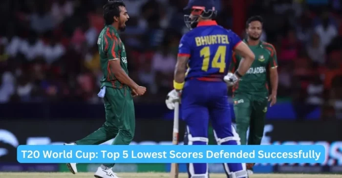 Top 5 lowest total defended in T20 World Cup history ft. Bangladesh