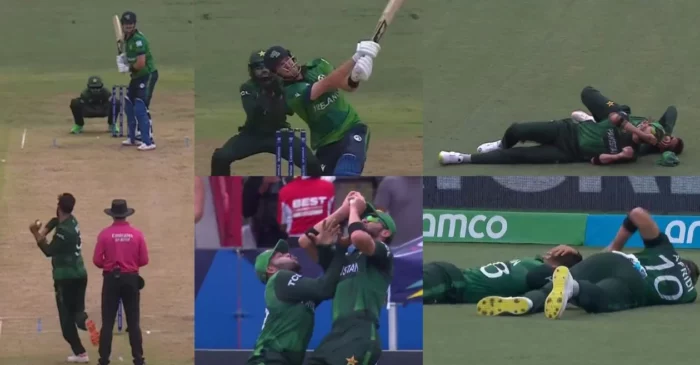 PAK vs IRE [WATCH]: Shaheen Afridi, Usman Khan crash into each other while attempting to catch Mark Adair’s hit | T20 World Cup