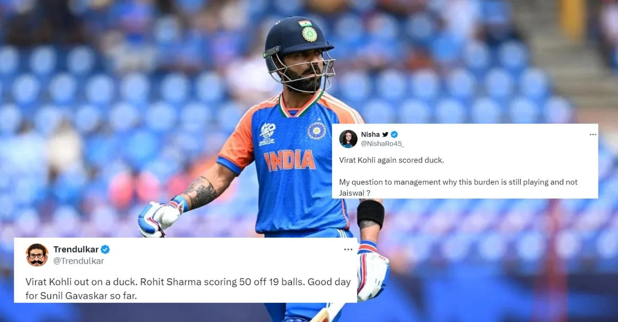 T20 World Cup 2024: Fans mercilessly roast Virat Kohli for his flop show with the bat in AUS vs IND game