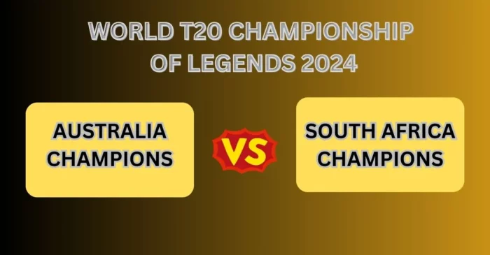 AAC vs SAC, World T20 Championship of Legends 2024: Match Prediction, Dream11 Team, Fantasy Tips & Pitch Report | Australia Champions vs South Africa Champions