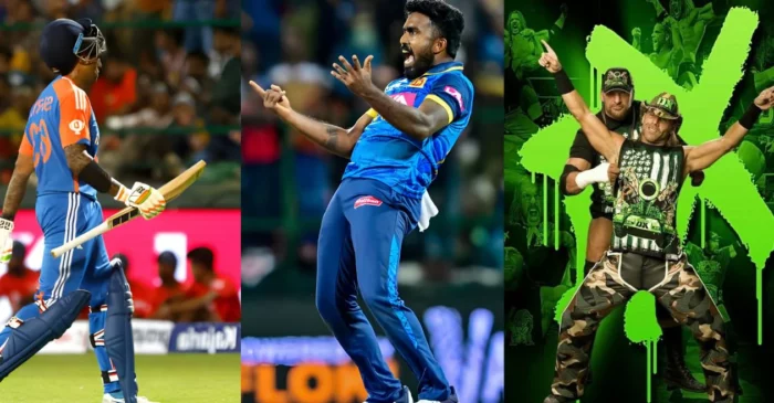 WATCH: Asitha Fernando mimics WWE’s D-Generation X celebration after dismissing Suryakumar Yadav in 3rd T20I