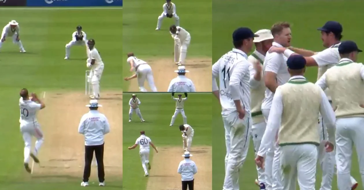 IRE vs ZIM [WATCH]: Barry McCarthy removes Dion Myers with an absolute peach on Day 1 of the One-off Test