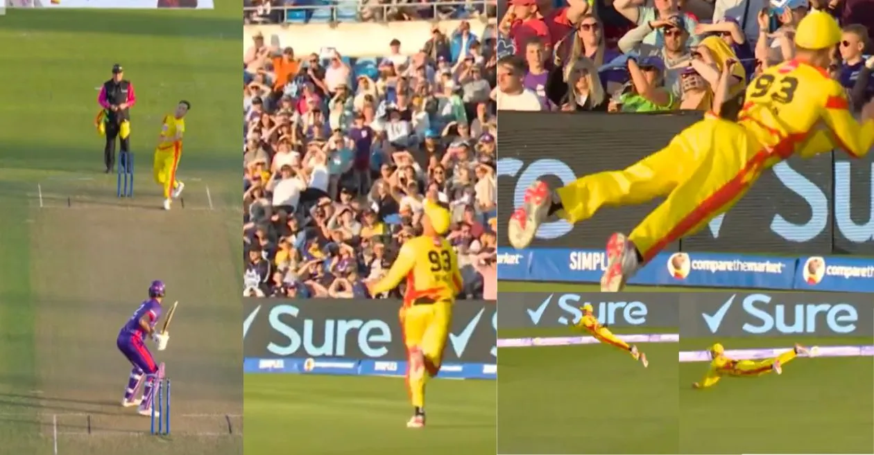 WATCH: Chris Green plucks a spectacular catch during NOS vs TRT match in The Hundred 2024