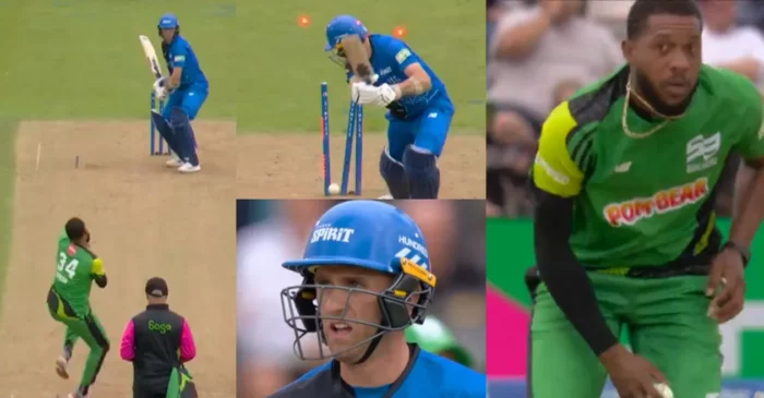 WATCH: Chris Jordan’s inch-perfect yorker rattles Olly Stone’s stumps in The Hundred Men’s 2024