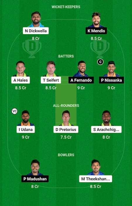 GM vs JK Dream11 Team for today's match