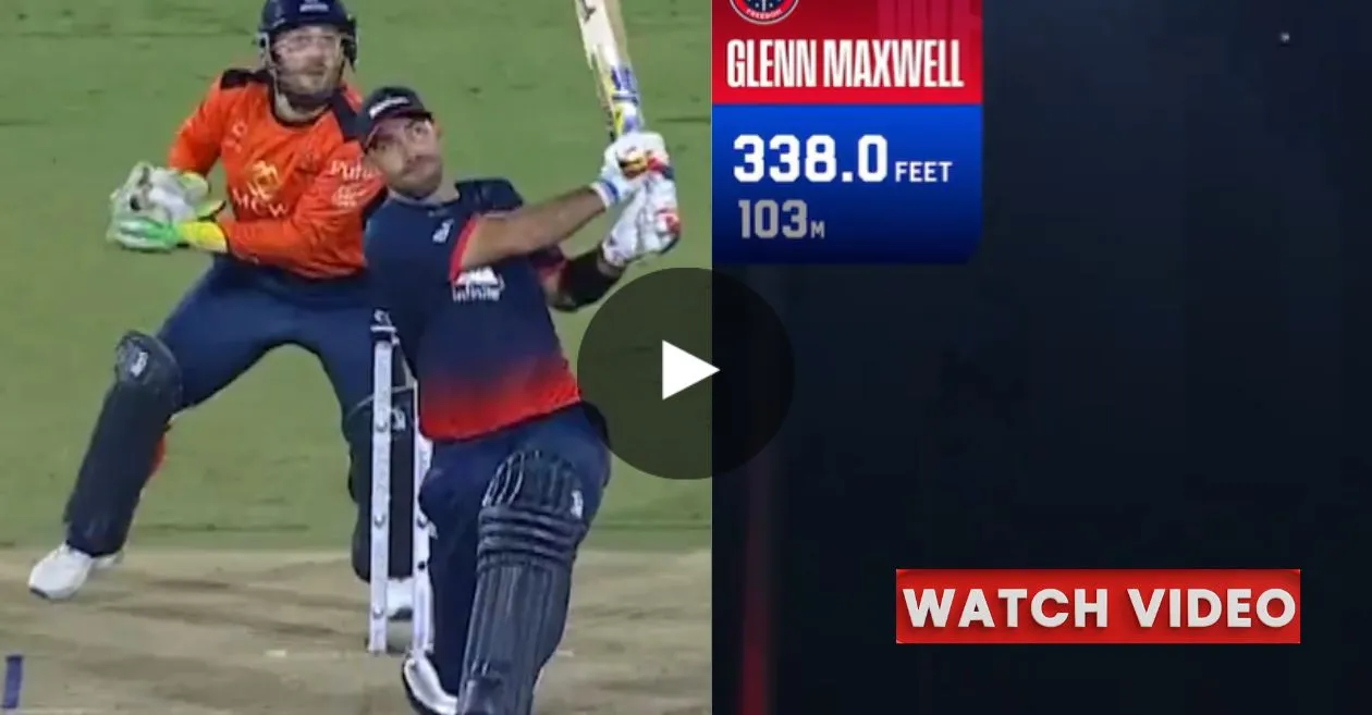 Glenn Maxwell’s Huge Six against Hassan Khan in MLC 2024 Qualifier