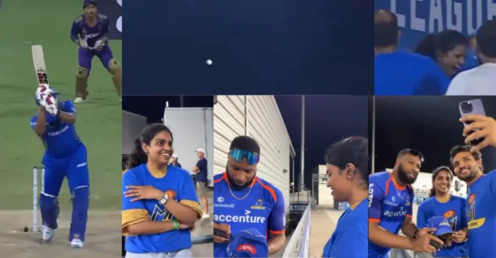 WATCH: Kieron Pollard’s heartfelt gesture after accidentally hitting a fan with his six in MLC 2024