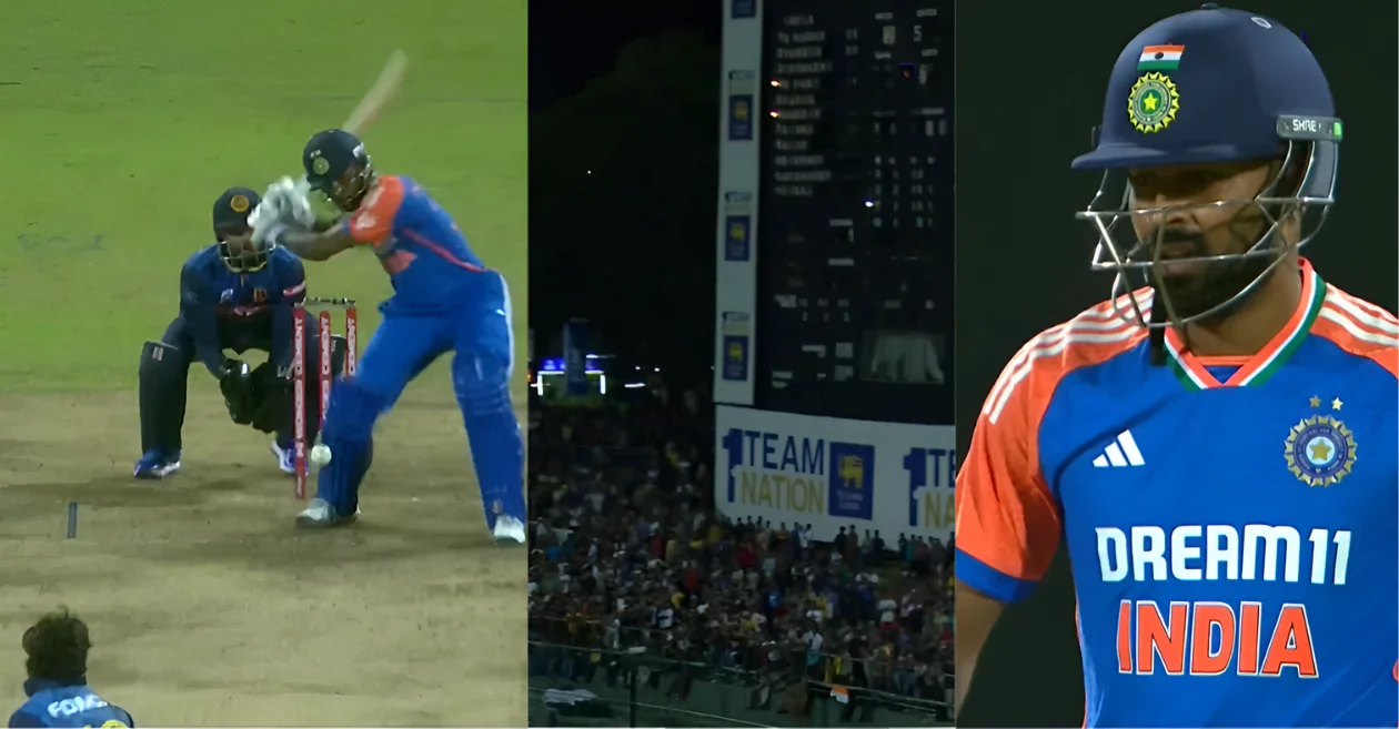 SL vs IND [WATCH]: Hardik Pandya smashes a massive six off Wanindu Hasaranga in the 2nd T20I