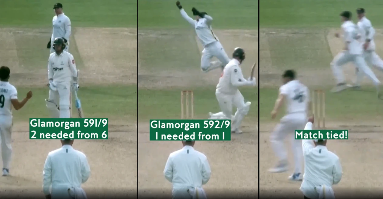 WATCH: Glamorgan’s epic chase against Glamorgan ends in a heartbreaking tie | County Championship 2024