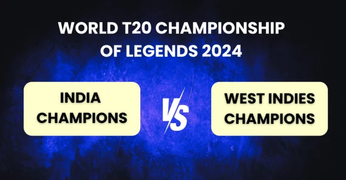 IAC vs WIC, World T20 Championship of Legends 2024: Match Prediction, Dream11 Team, Fantasy Tips & Pitch Report | India Champions vs West Indies Champions