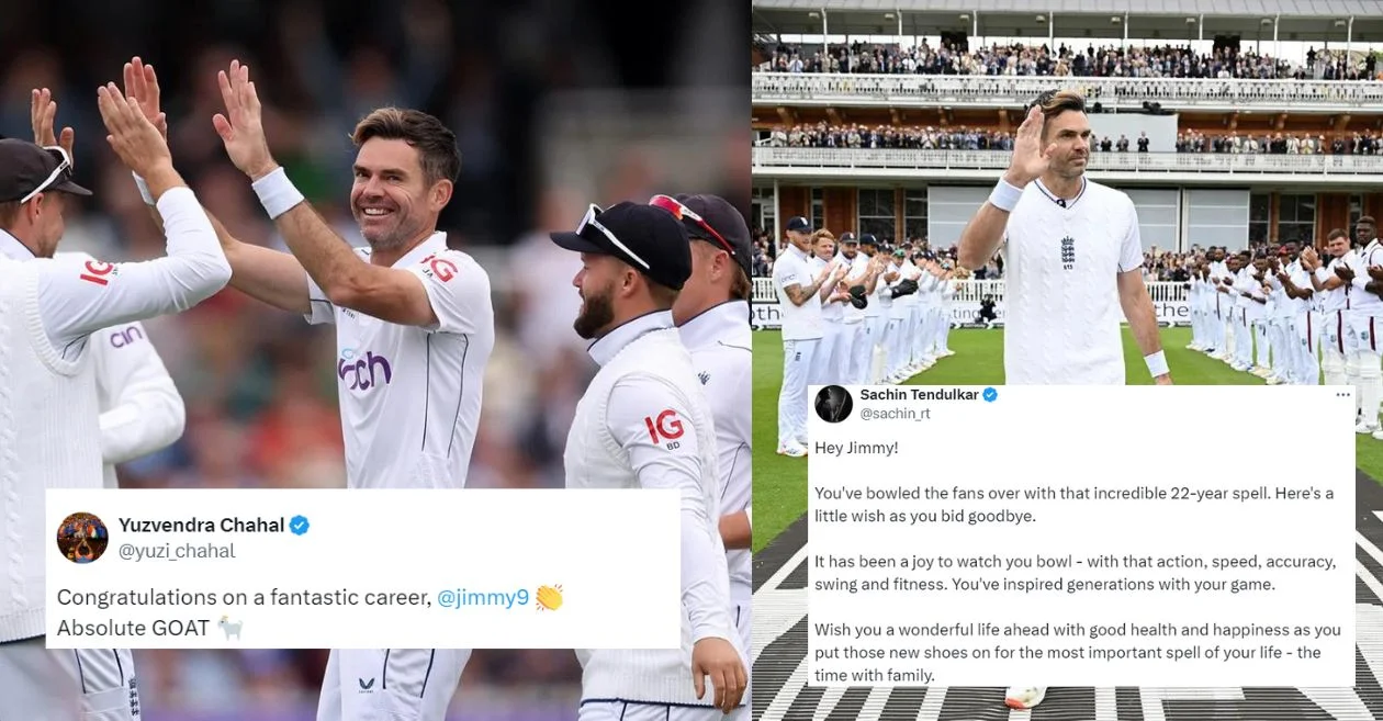 Cricket fraternity celebrate as England seals win over West Indies in James Anderson’s farewell Test